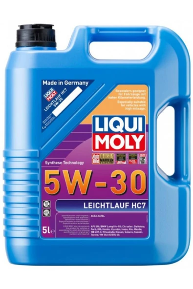 Liqui Moly Leichtlauf HC7 5W-30 Motor Yağı (5 Litre) Yeni Üretim Tarihli ürün görseli 1