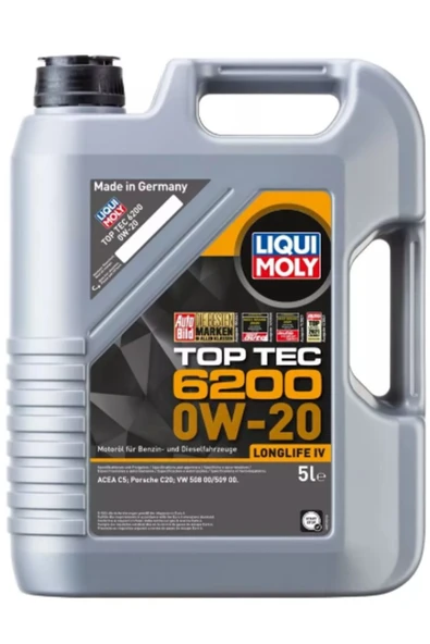 Liqui Moly Top Tec 6200 0W-20 (5 Litre) Yeni Üretim Tarihli ürün görseli 1
