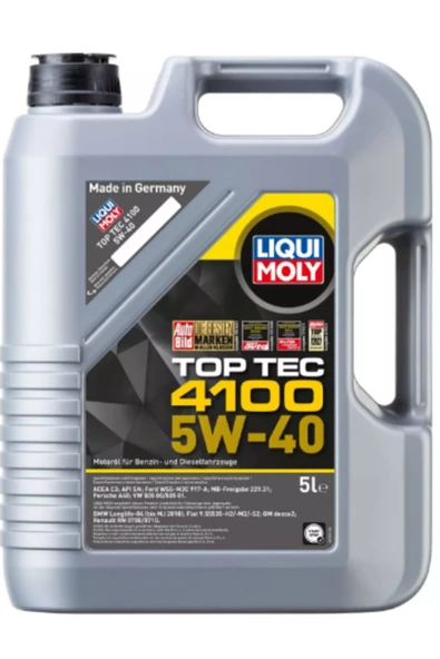 Liqui Moly Top Tec 4100 5W-40 Motor Yağı (5 Litre) Yeni Üretim Tarihli ürün görseli 1