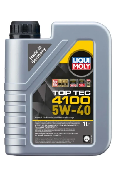 Liqui Moly Top Tec 4100 5W-40 Motor Yağı (1 Litre) Yeni Üretim Tarihli ürün görseli 1