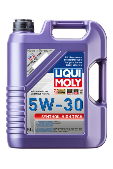 Liqui Moly Synthoil High Tech 5W-30 (5 Litre) Yeni Üretim Tarihli ürün görseli 1