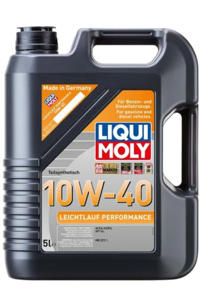 Liqui Moly Leichtlauf Performance 10W-40 (5 Litre) Yeni Üretim Tarihli ürün görseli 1