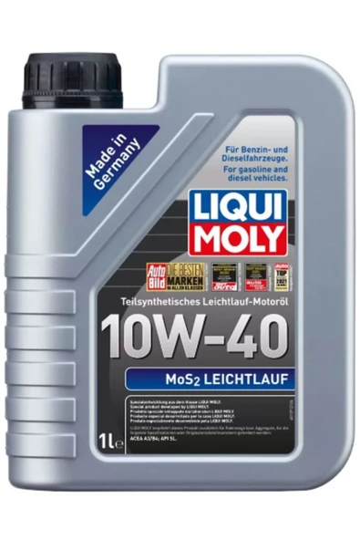 Liqui Moly Mos2 Leichtlauf 10W-40 (1 Litre) Yeni Üretim Tarihli ürün görseli 1