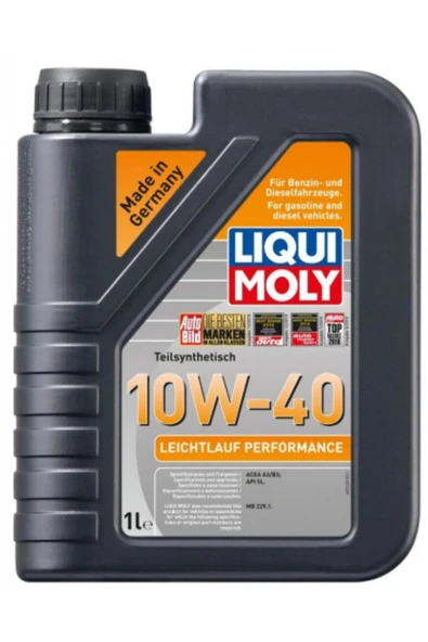 Liqui Moly Leichtlauf Performance Motor Yağı 10W-40 (1 Litre) Yeni Üretim Tarihli ürün görseli 1