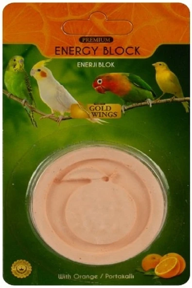 Gold Wings Premium Kuşlar için Portakallı Enerji Bloğu ürün görseli 1