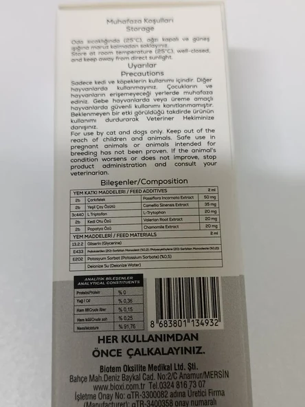 Bioxi Plus Calming Liquid 50 Ml SKT : 05/2027 - Resim 2