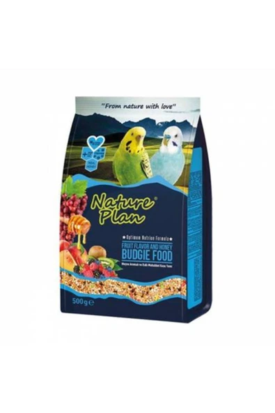 Nature Plan Meyve Aromali Balli Kabuksuz Muhabbet Kusu Yemi 400 Gr ürün görseli 1