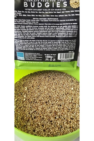 Gold Wings Premium Muhabbet Kuşu Açık Yem 1 kg ürün görseli 1