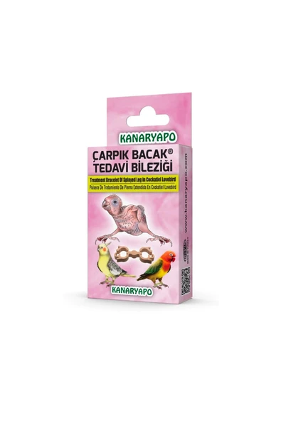 Kanaryapo Çarpık Bacak Düzeltme Bileziği Aparat (Sultan Papağanı Cennet Papağanı) ürün görseli 1