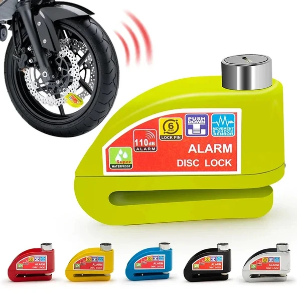 Trend Store Alarmlı Disk Fren Kilidi Motosiklet Scooter Bisiklet ATV İçin Sesli Güvenlik Alarm ürün görseli 1