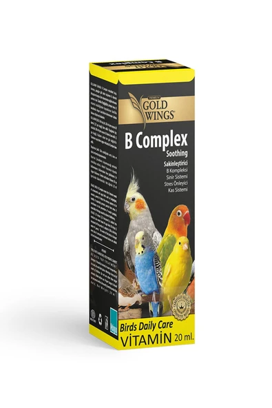 Gold Wings Premium Kuşlarınız Için Stres Önleyici - Sakinleştirici Vitamin - 20 Ml ürün görseli 1