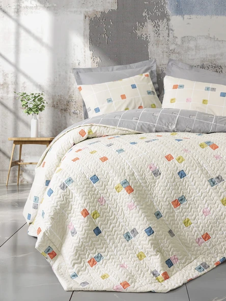 Cotton Box Minimal Tek Kişilik Complete Set Evo Gri ürün görseli 1
