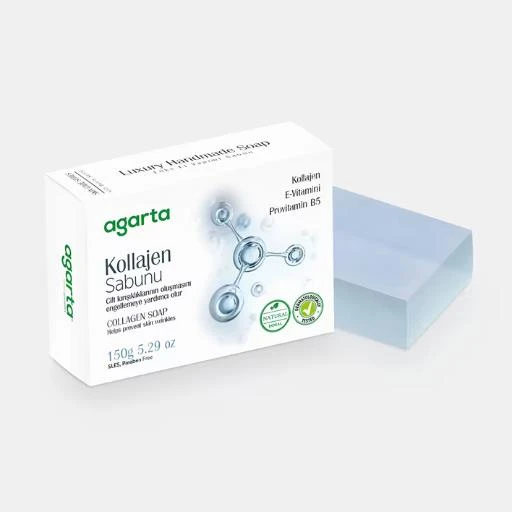 Agarta Doğal Cilt Bakım Sabunu 150 gr Kollajen ürün görseli 1