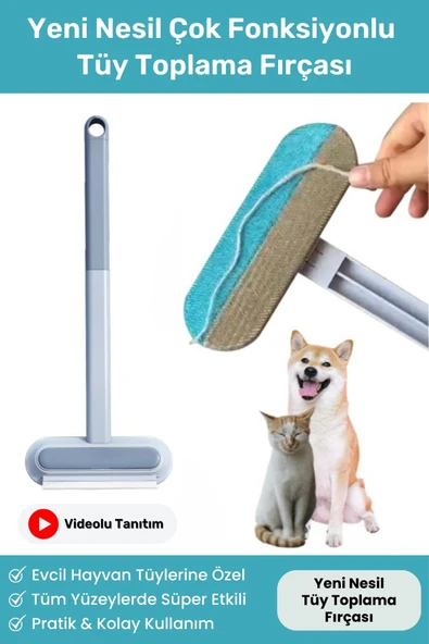 Vitexpert Yeni Nesil Çok Fonksiyonlu Kedi Köpek Tüyü Toplayıcı Koltuk Halı Kıl Tüy Alma & Temizleme Fırçası ürün görseli 1