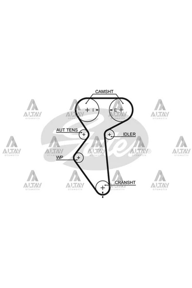 GATES Trıger Setı Lacettı / Aveo / Kalos T200-t255-f14d-f16d -k015419xs Uyumlu ürün görseli 1