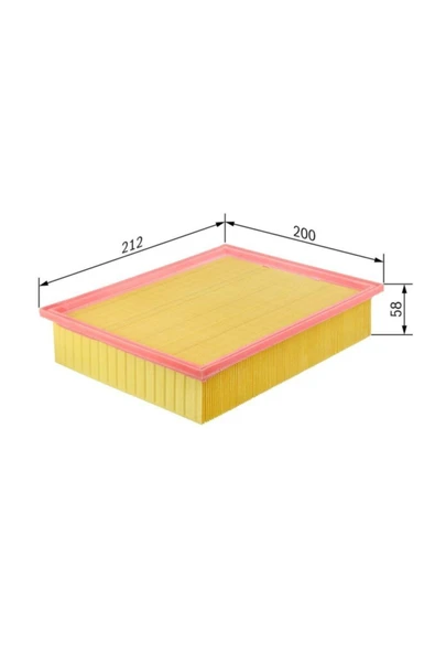 YEDEK PARÇA DEPO Bos-f026400097 Hava Filtresi Corsa D 2006 - 1.0 12v 1.0... ürün görseli 1