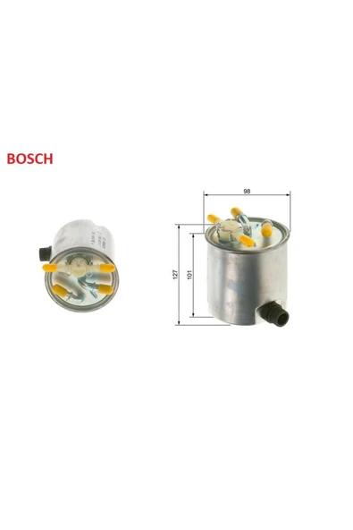 Bosch NM011 MAZOT FİLTRE LOGAN 1 SANDERO 1 1,5DCİ 7701066680 BOSCH 09864B2011 ürün görseli 1