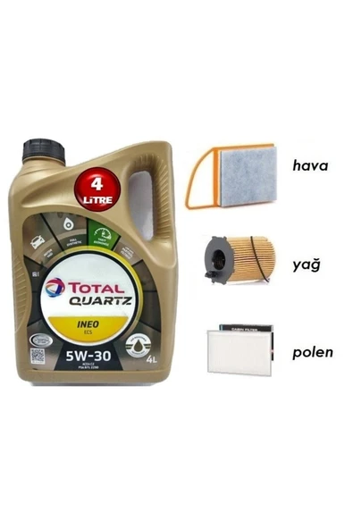 Elf 5W30 5LT +3008 1.6 Dizel Yağ Bakım 4lü Set ürün görseli 1