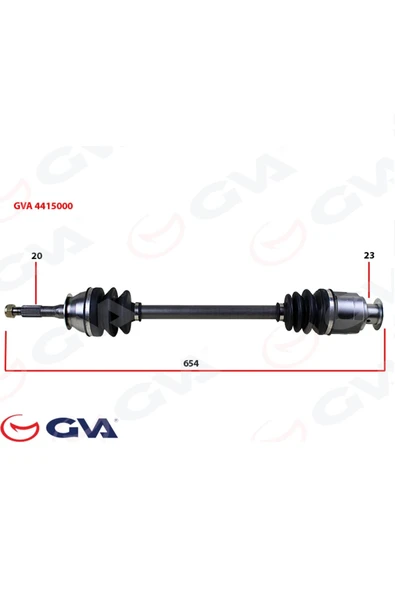 GVA RENAULT 12 SAĞ SOL AKS 7701348085 - 7701348086 - 7701498699 - 7701498786 - 7711106127 ürün görseli 1