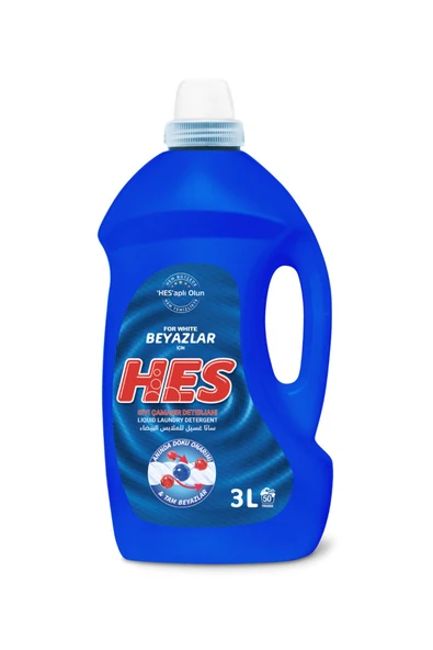 Hes Sıvı Çamaşır Deterjanı Beyazlar 3 Lt ürün görseli 1