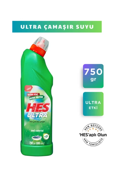 Hes Ultra Çamaşır Suyu 4*750gr - Resim 4