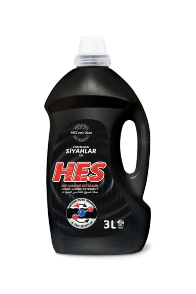 Hes Sıvı Çamaşır Deterjanı Siyahlar 3 Lt ürün görseli 1