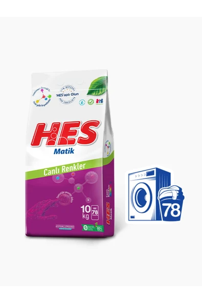 Hes Matik Canlı Renkler 10 Kg - Resim 3