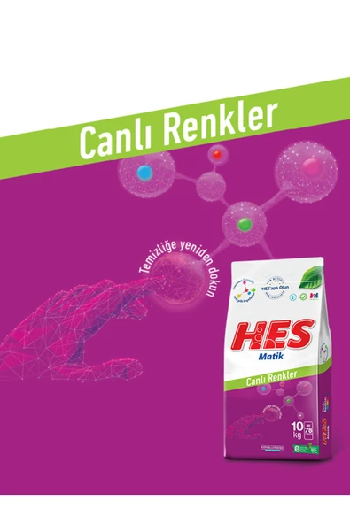 Hes Matik Canlı Renkler 10 Kg - Resim 4