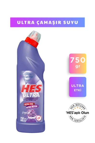 Hes Ultra Çamaşır Suyu 4*750gr - Resim 3