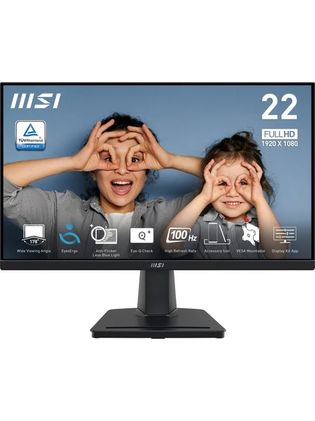 MSI PRO MP225V 21.5" 1 ms Full HD 100 Hz Monitör ürün görseli 1