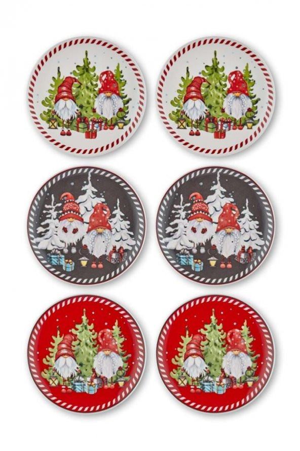 The Mia Gnomes Servis Tabağı 6 Lı Set - 26 cm ürün görseli 1