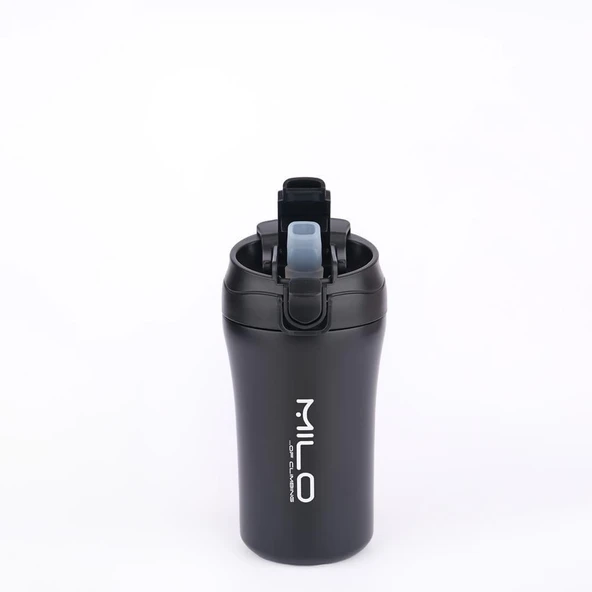 Milo Coven 380 ML Pipetli Çelik Termos Siyah ürün görseli 1