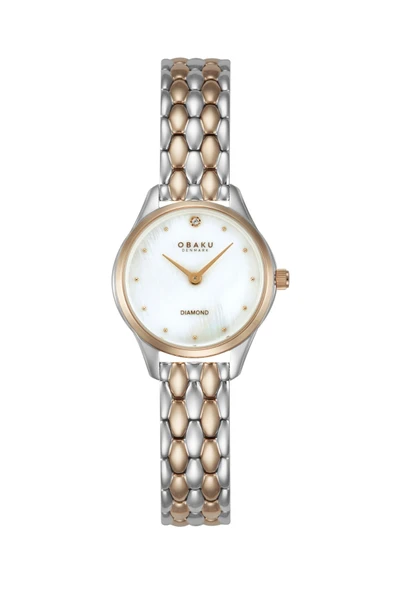 Obaku Denmark V297SXZWSH Quartz Rose/Gri Sedef Kadran Safir Cam 24 mm Kadın Kol Saati ürün görseli 1