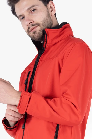 Gizli Kapüşonlu Softshell Mont - Resim 4