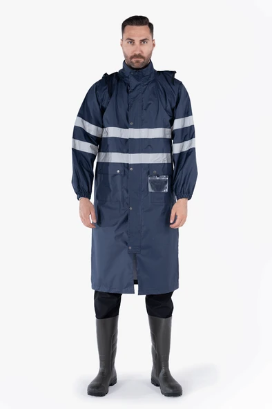 Reflektörlü Yağmurluk Hi - Vis Su Geçirmez ürün görseli 1