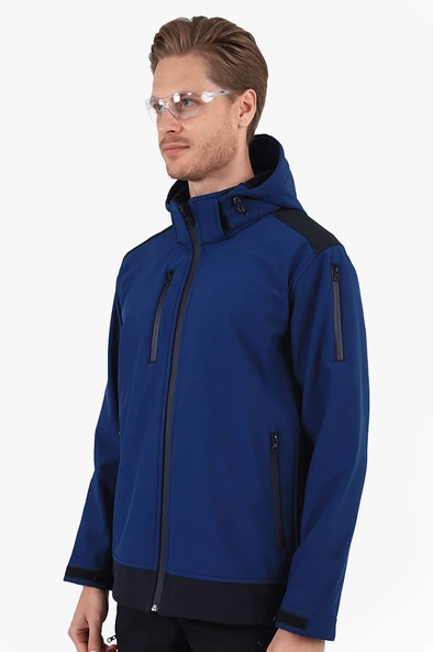 Dalgıç Kapüşonlu Softshell Mont - Resim 5