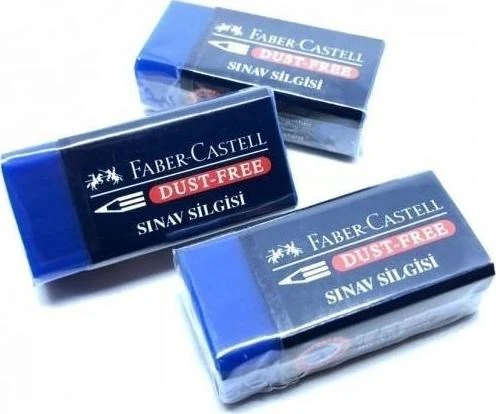 Faber-castell 24'lü Sınav Silgisi Mavi - Resim 7