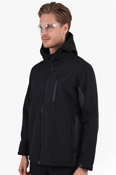 Çift Renkli Riptstop Softshell Mont - Resim 5