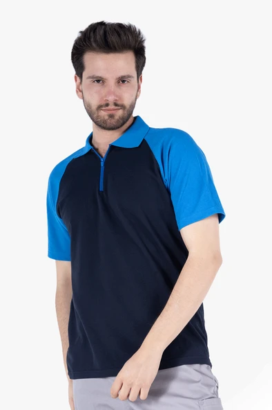 Polo Yaka Fermuarlı T-Shirt ürün görseli 1