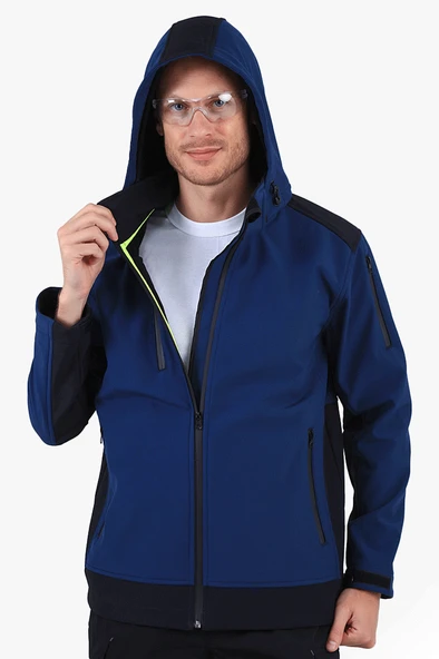 Dalgıç Kapüşonlu Softshell Mont - Resim 2