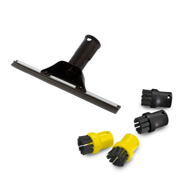 Karcher SC1, SC3, SC4, SC5 ile Uyumlu Cam Silme Aparatı / Mini Fırça Seti ürün görseli 1