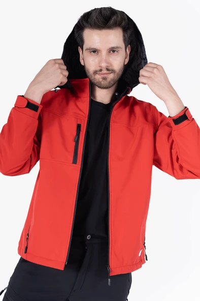Gizli Kapüşonlu Softshell Mont - Resim 3