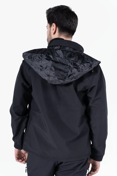 Gizli Kapüşonlu Softshell Mont - Resim 10