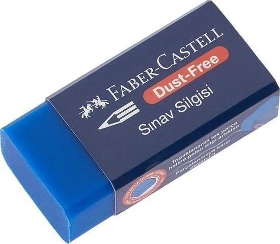 Faber-castell 24'lü Sınav Silgisi Mavi - Resim 6