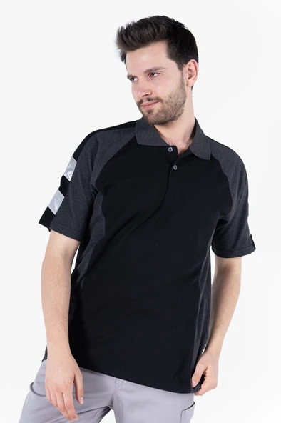 Polo Yaka İş Tişörtü Reflektörlü ürün görseli 1