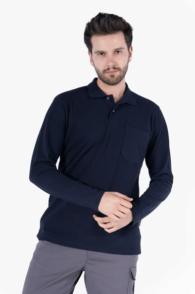 Polo Yaka Sweatshirt Günlük & İş %100 Pamuk Yazlık ürün görseli 1