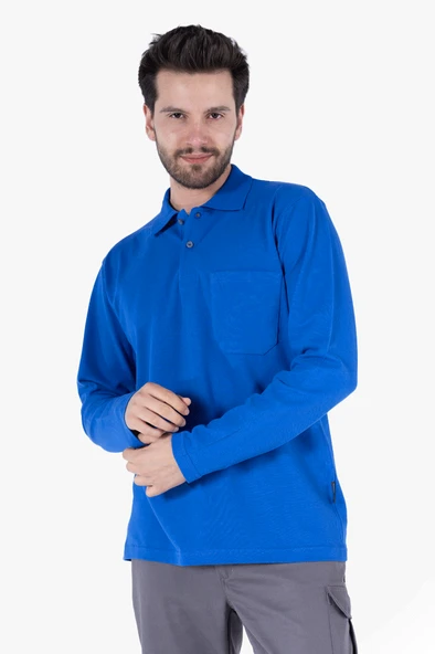 Polo Yaka Sweatshirt Günlük & İş %100 Pamuk Yazlık ürün görseli 1