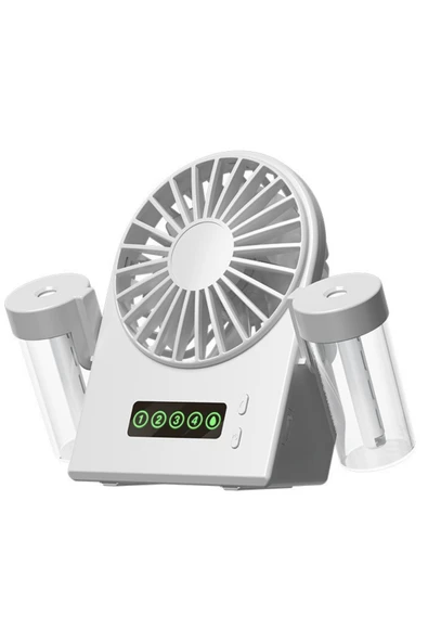 Taşınabilir Masaüstü Su Hazneli Usb Şarjlı 4 Kademe Fan Vantilatör Soğutucu F8 ürün görseli 1