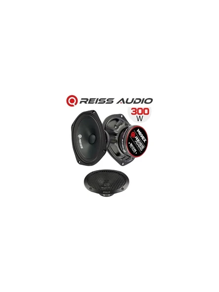 Reiss Audio RS-M69EX Excellence Serisi Oval 6x9 Çifti 600W-300W Rms Oto Midrange Hoparlör ürün görseli 1