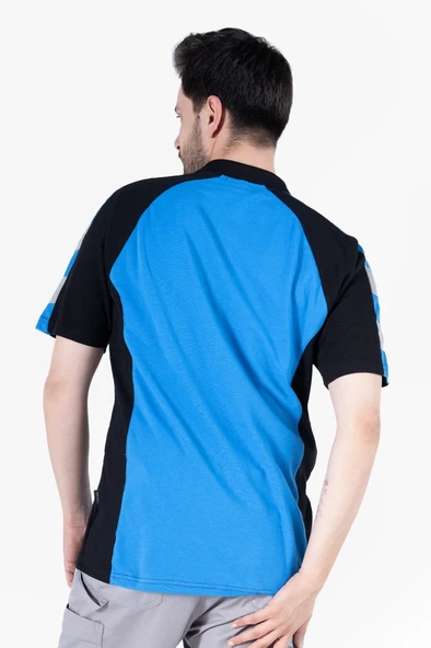 Polo Yaka İş Tişörtü Reflektörlü - Resim 2